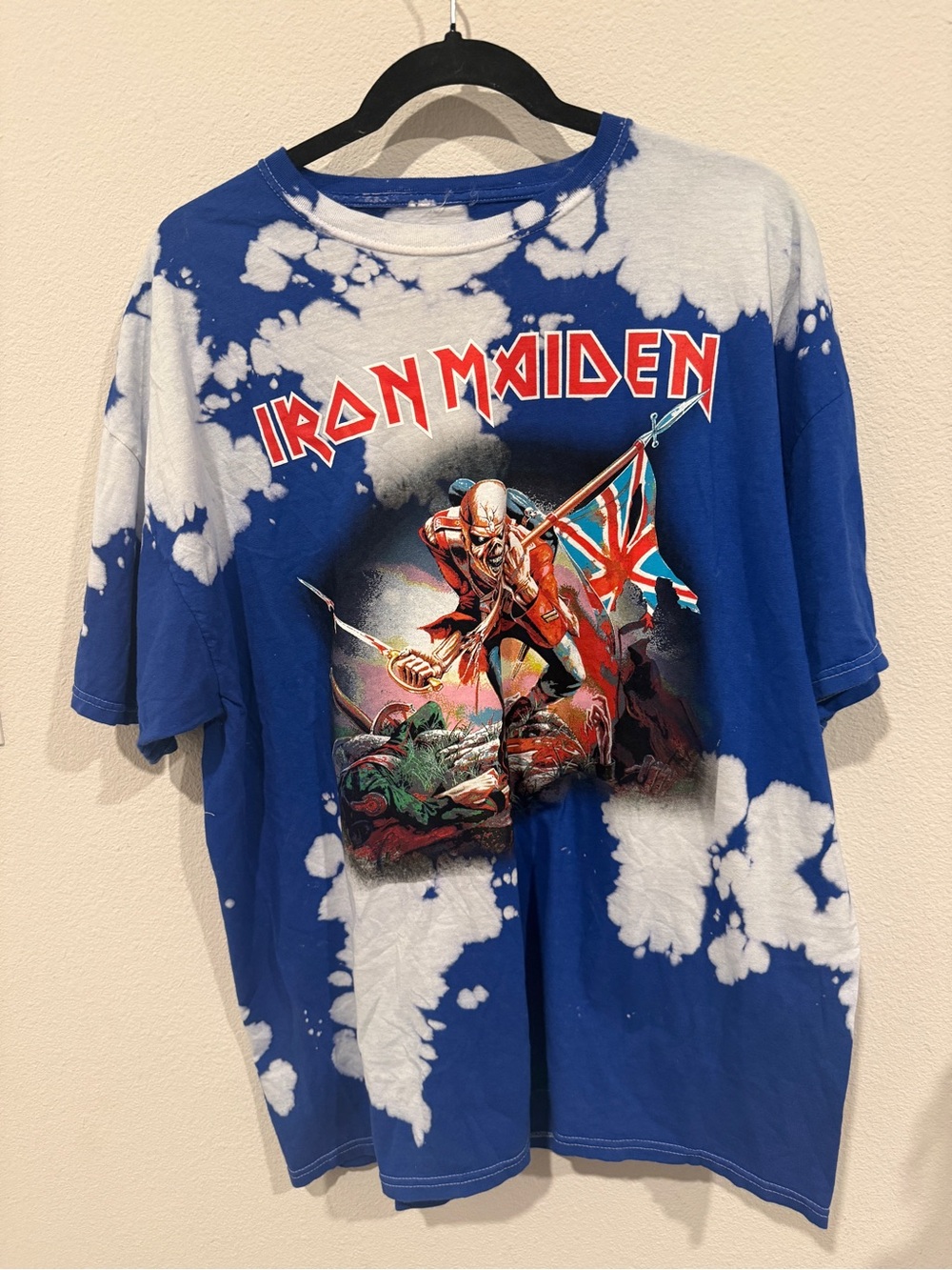 Iron Maiden Blue Tie Dye T-Shirt